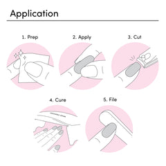 Dashing Diva Glaze Daikon pack with 32 semi-cured strips for versatile manicures