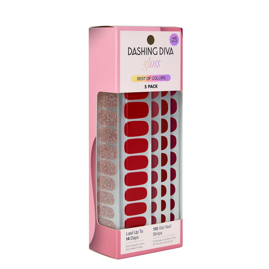 Front view of Dashing Diva Gloss 5-in-1 kit for at-home gel nails