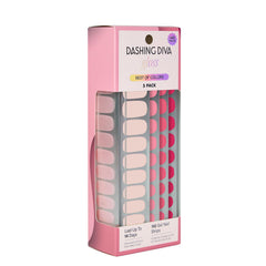 Dashing Diva Gloss Best of Pinks pack shows 110 wraps for at-home salon color