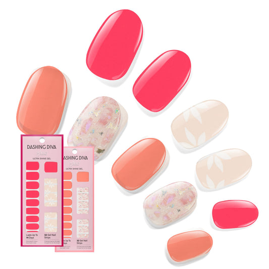 Dashing Diva Fruit Punch Petals gloss strips packaging for instant glam