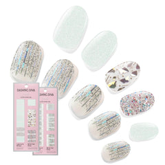 Dashing Diva Meteor Shower gloss nail strips for a fast, high-shine mani at home.