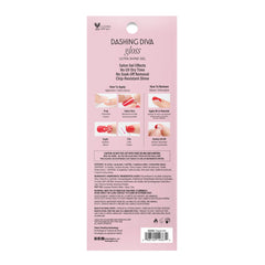 Dashing Diva nail file included for precise edge shaping before applying