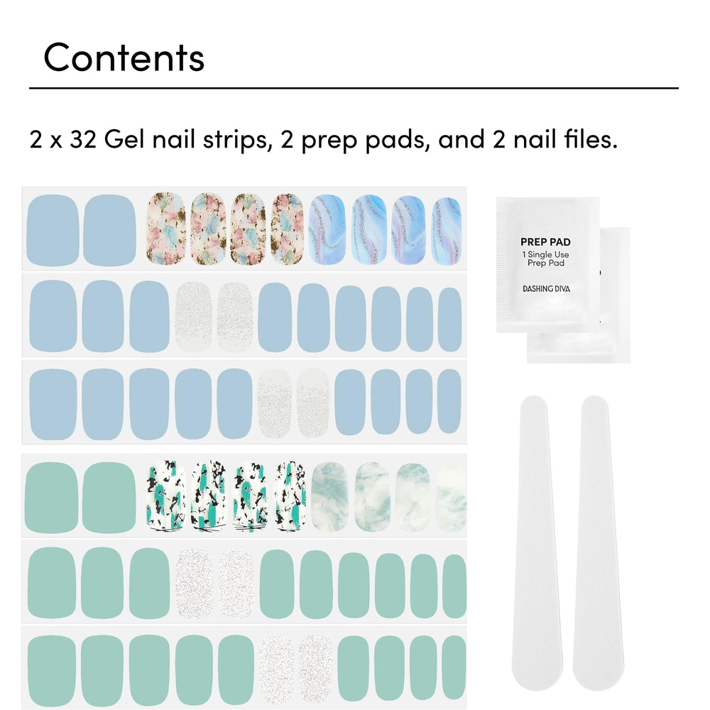 Prep pad and nail file included for precise prep