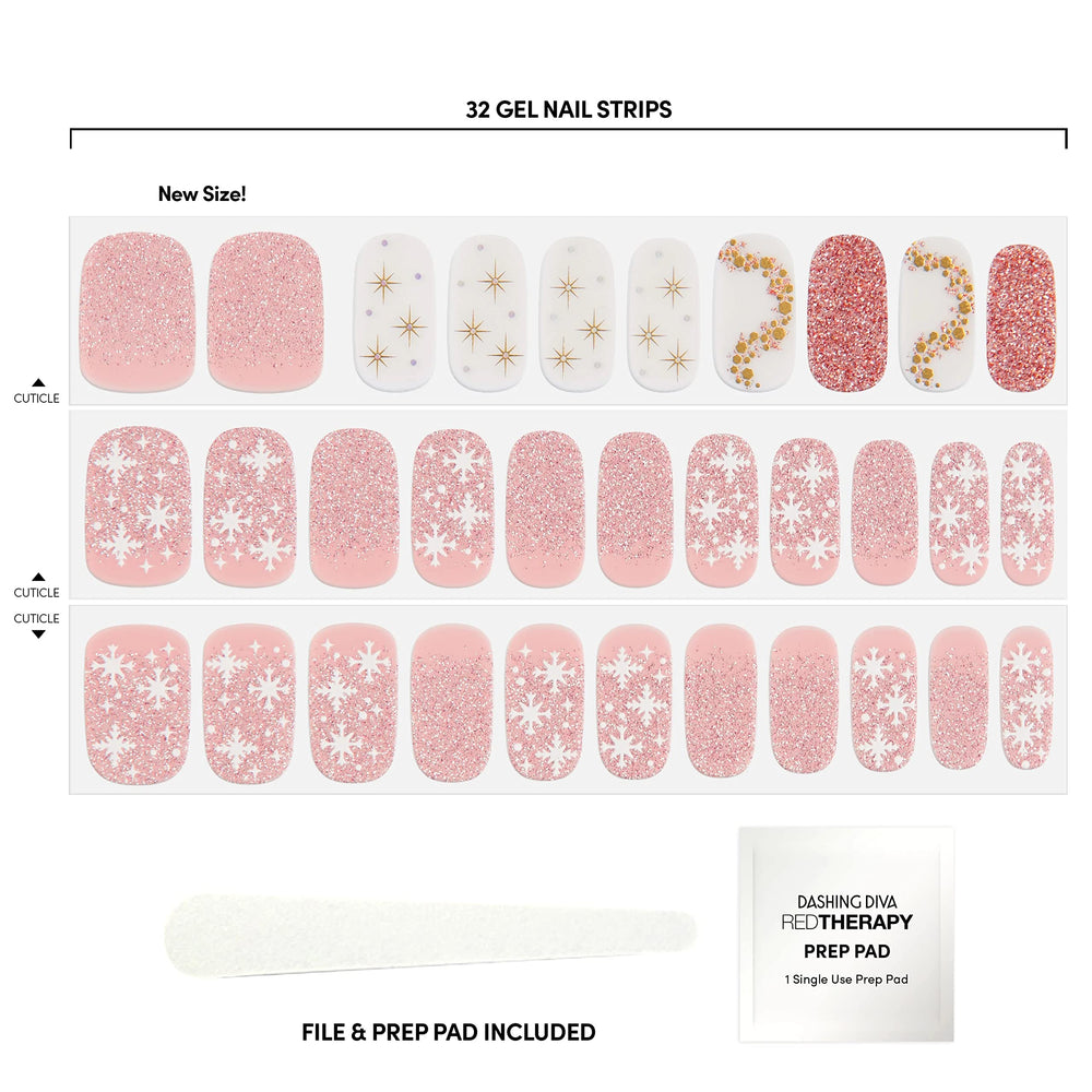Included prep pad and file from the Dashing Diva Sugarplum Dance kit.