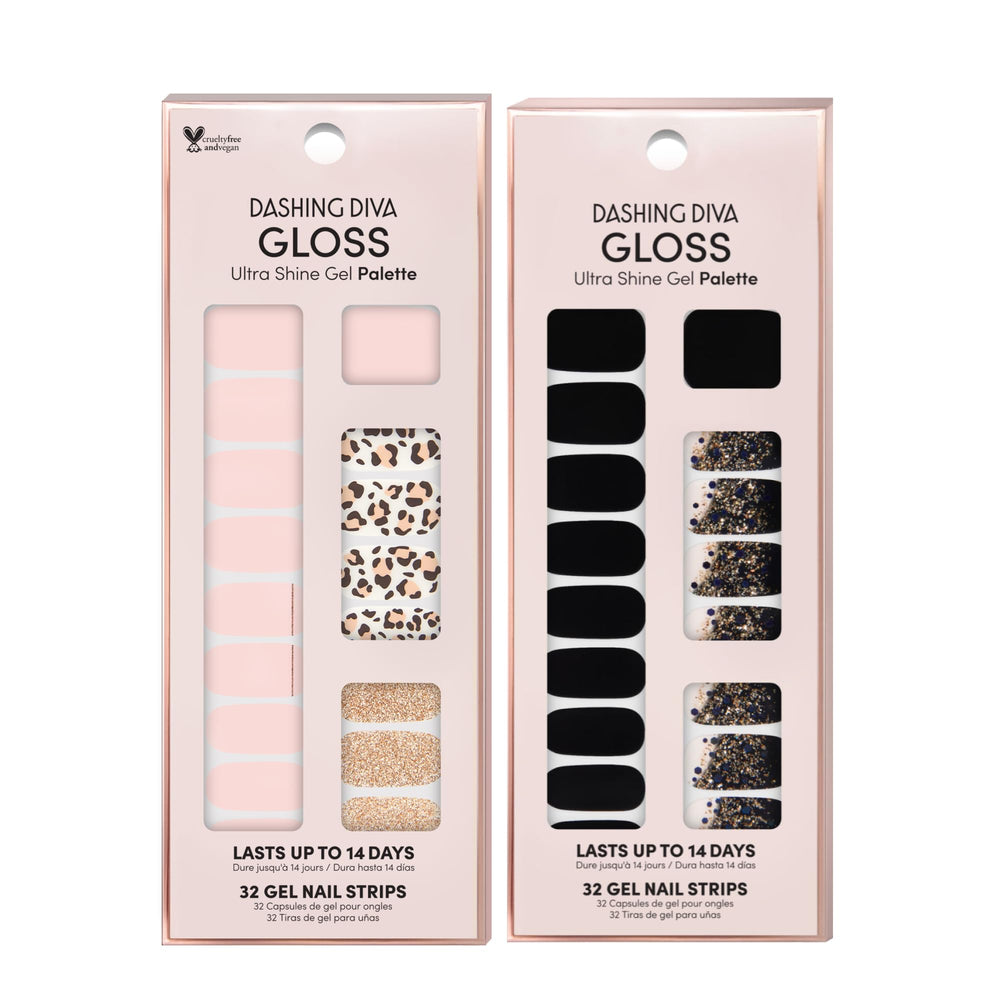 Bundle of two Dashing Diva nail strip sets for mix-and-match looks.