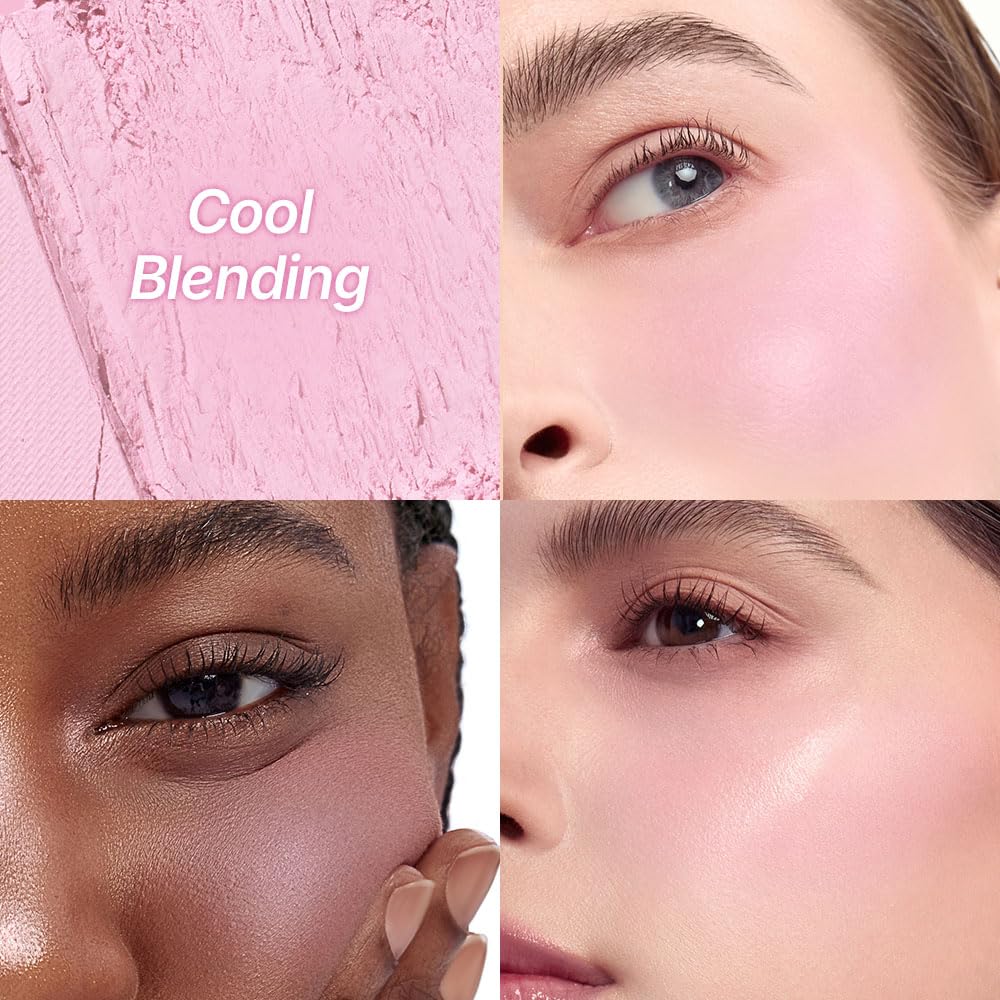 Dasique Blending Mood Cheek 02 powder texture feels silky and easy to blend.