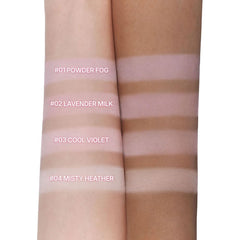 Dasique Blending Mood Cheek 02 swatches show four shade lineup for diverse looks.