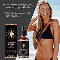 DASIUIP Tanning Drops tan shade swatch hints at long-lasting color