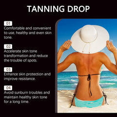 DASIUIP Tanning Drops watermelon flavor suggests refreshing bronzing experience