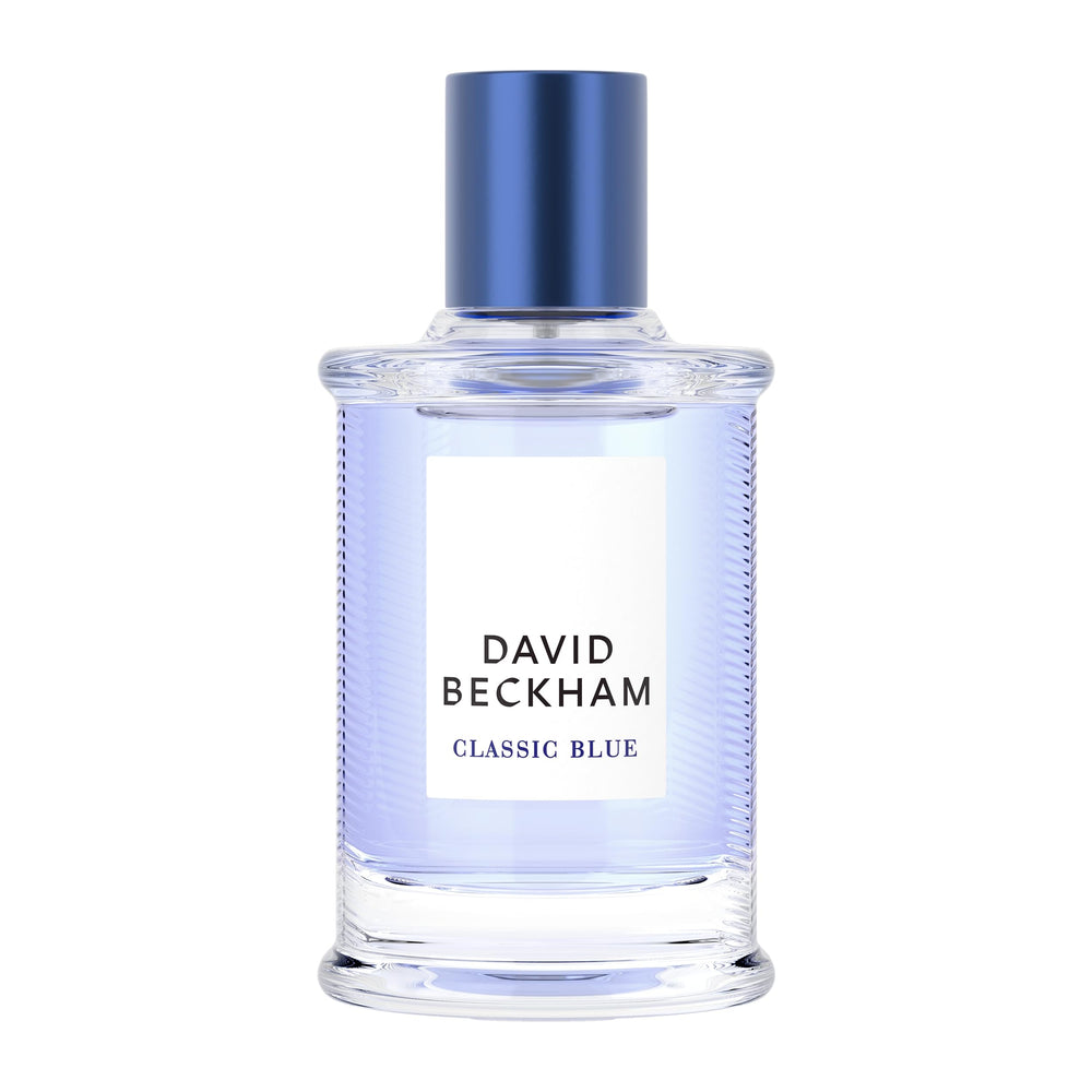 David Beckham Classic Blue bottle front view for everyday confidence.