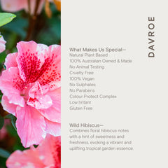 DAVROE Repair Senses conditioner on damp hair delivers smoother, more nourished strands