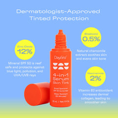 Daybird mineral SPF 50 sunscreen texture shown for a lightweight feel