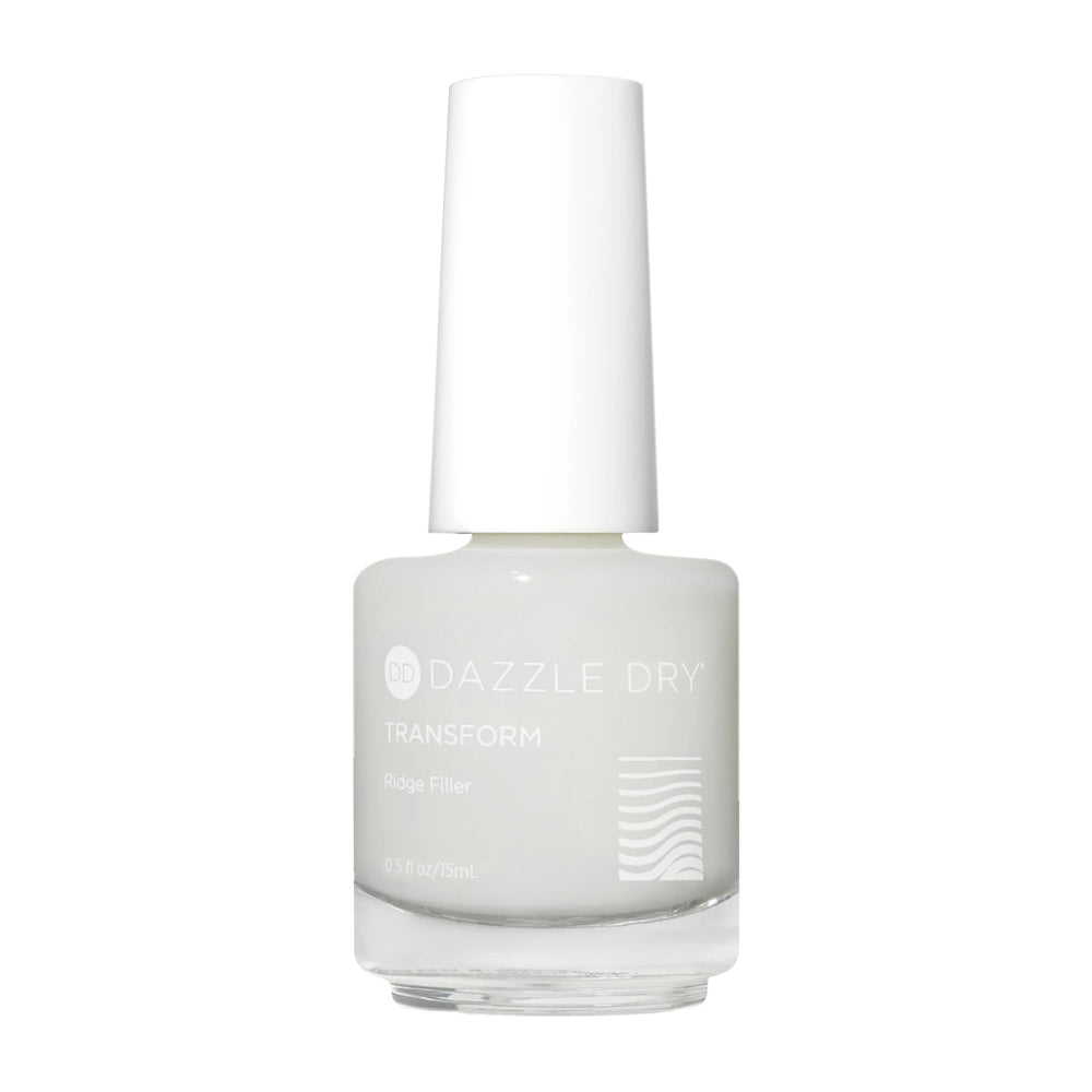 Dazzle Dry Bare Transform Ridge Filler bottle for a smooth natural finish.