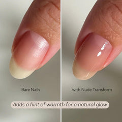 Dazzle Dry Base Coat being applied to prep and strengthen nails.