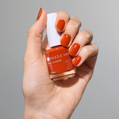 Dazzle Dry brush stroke in Orchard shows smooth, streak-free application.