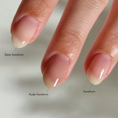 Dazzle Dry Base Coat layer under Ridge Filler for even results.