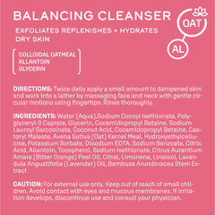Soft, hydrated skin after using DCL Balancing Cleanser.