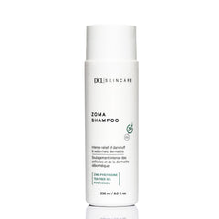 DCL Zoma Dandruff Control Shampoo bottle for gentle cleansing on flaky scalp.