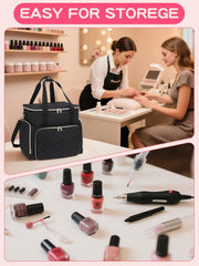 Reinforced handles and sturdy zippers designed for daily professional use.