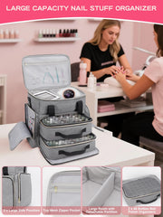 DD DEVILLI organizer with reinforced handles for portable salon use.