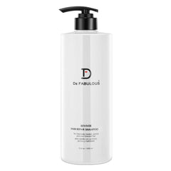 De Fabulous Reviver Hair Repair Shampoo bottle pour highlights easy cleansing for damaged hair