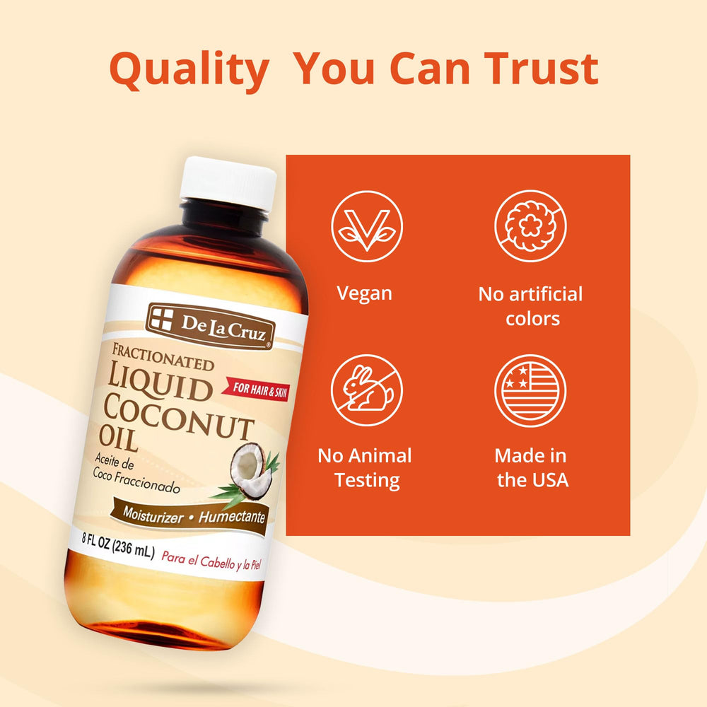 DIY skincare and hair products use De La Cruz coconut oil as a base