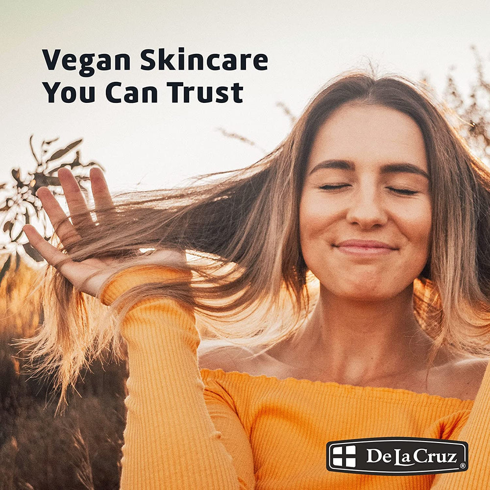 De La Cruz Sweet Almond Oil after shower for quick refresh.