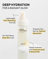De:maf Squalane Barrier Repair Cream jar conveys moisture lock without clogging pores.