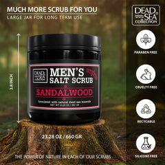 Application of Dead Sea Collection scrub during a ritual in shower