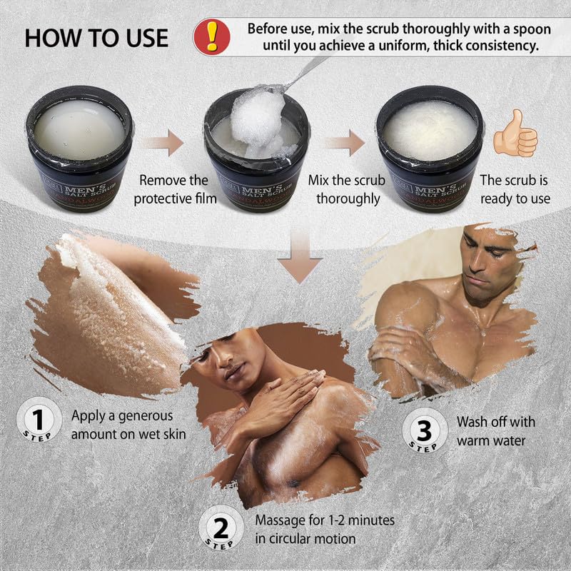 Exfoliating texture of Dead Sea Collection scrub on skin surface
