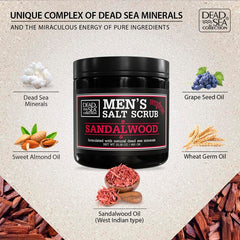 Mineral-rich Dead Sea Collection scrub packaging and seal