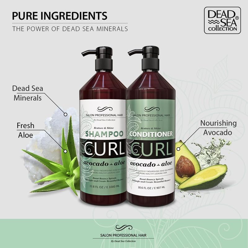 Dead Sea Collection packaging box illustrates two-bottle value in this set.