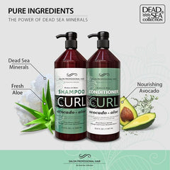 Dead Sea Collection packaging box illustrates two-bottle value in this set.