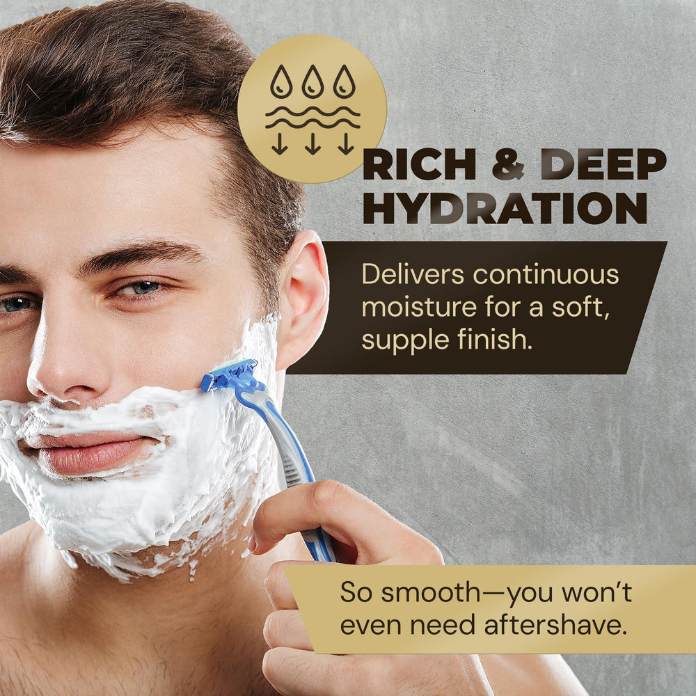 Deadeye Dick's shave butter silky-texture provides easy razor glide