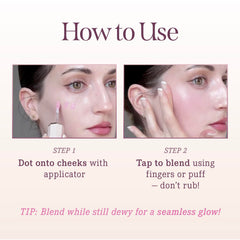 Soft glow finish ideal for everyday Korean-inspired makeup on cheeks