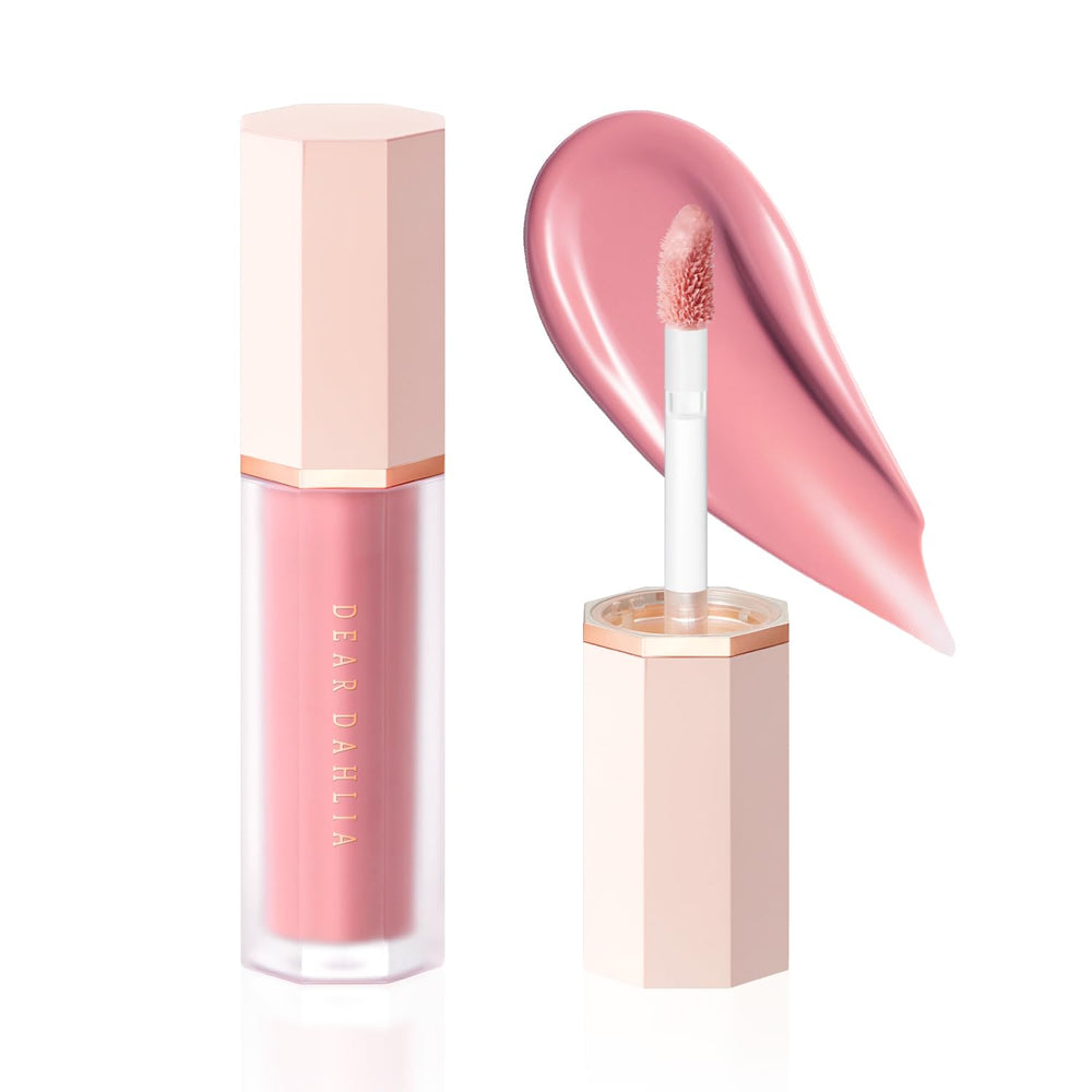 DEAR DAHLIA Petal Drop Blush Softie bottle shows lightweight vegan formula for radiant glow
