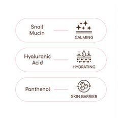 DEARBOO snail cream texture—silky, fast-absorbing finish for comfortable daily use.