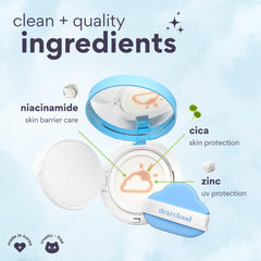 dearcloud Dear Sun color-adapting application enhances skin tone with a lightweight blend