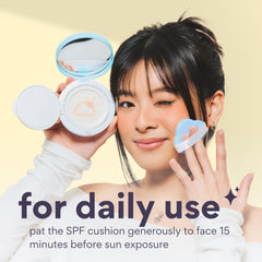 dearcloud Dear Sun travel-size SPF 50 for easy reapplication on the go