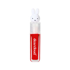 Dearcloud Miffy Lip Serum Jelly closeup shows a hydrated, glossy pout.