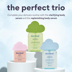Dearcloud Shimmer Body Oil packaging communicates cruelty-free and paraben-free care.