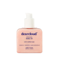 Dearcloud Shimmer Body Oil unboxing offers a premium skin ritual.