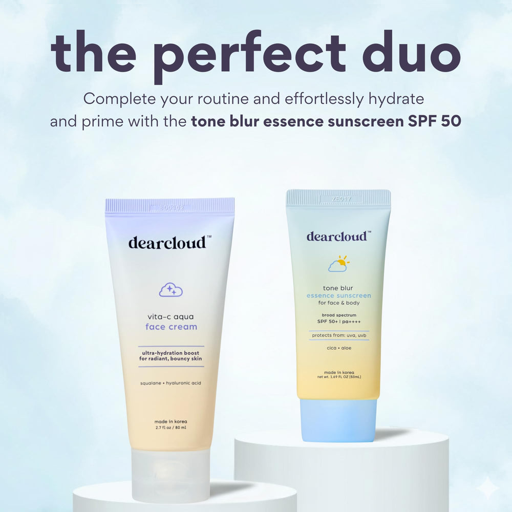DearCloud Vita-C Aqua pump demonstrates easy, mess-free dispensing.