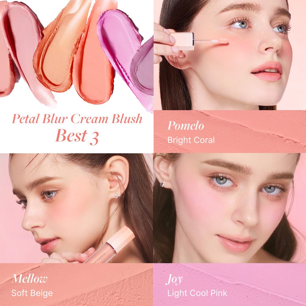 Dear Dahlia Petal Blur Blush Peony swatch reveals pigment-rich, versatile buildable color