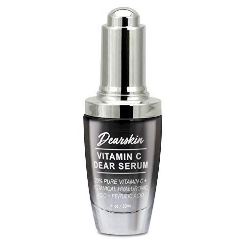 Dearskin Vitamin C Dear Serum application pump showing precise dosing