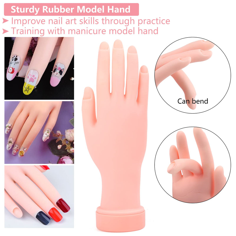 Deciniee nail art finger practice demonstrates precise extensions and shaping skills.