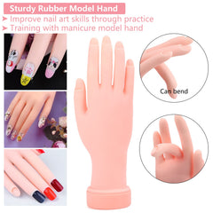 Deciniee nail art finger practice demonstrates precise extensions and shaping skills.