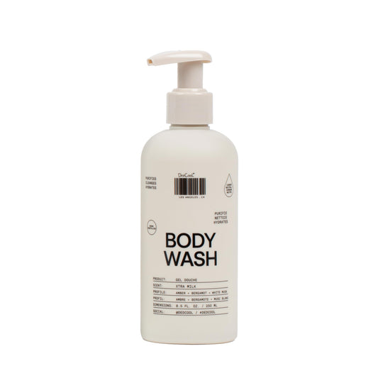 DedCool Xtra Milk bottle front view; vegan cleanser for daily hydration.