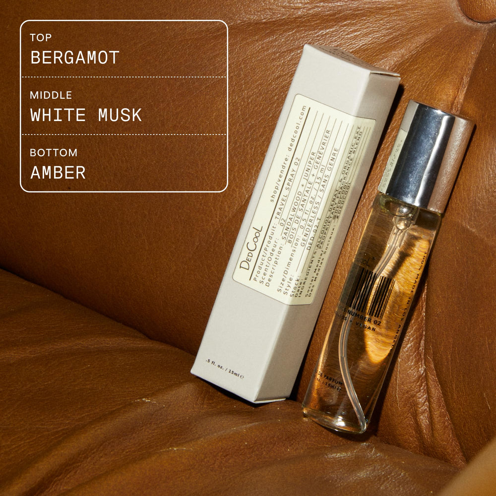 DedCool Xtra Milk brand label highlights eco friendly, vegan premium perfume