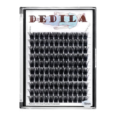 Dedila wide-base cluster lashes crafted for a dramatic lash line look.